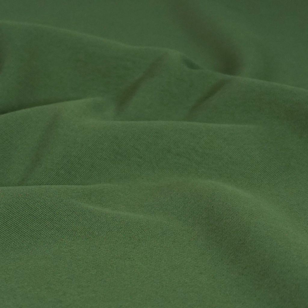 Heavy Sweat Stoff 70% CO uni grasgrün